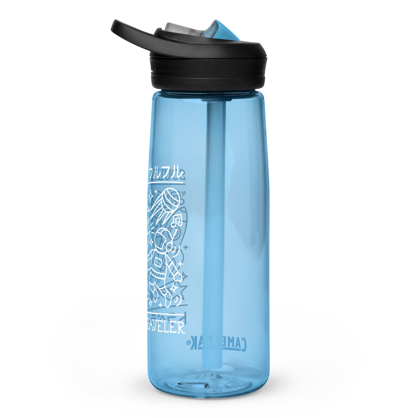 Soulful Traveler Collage Sports Water Bottle