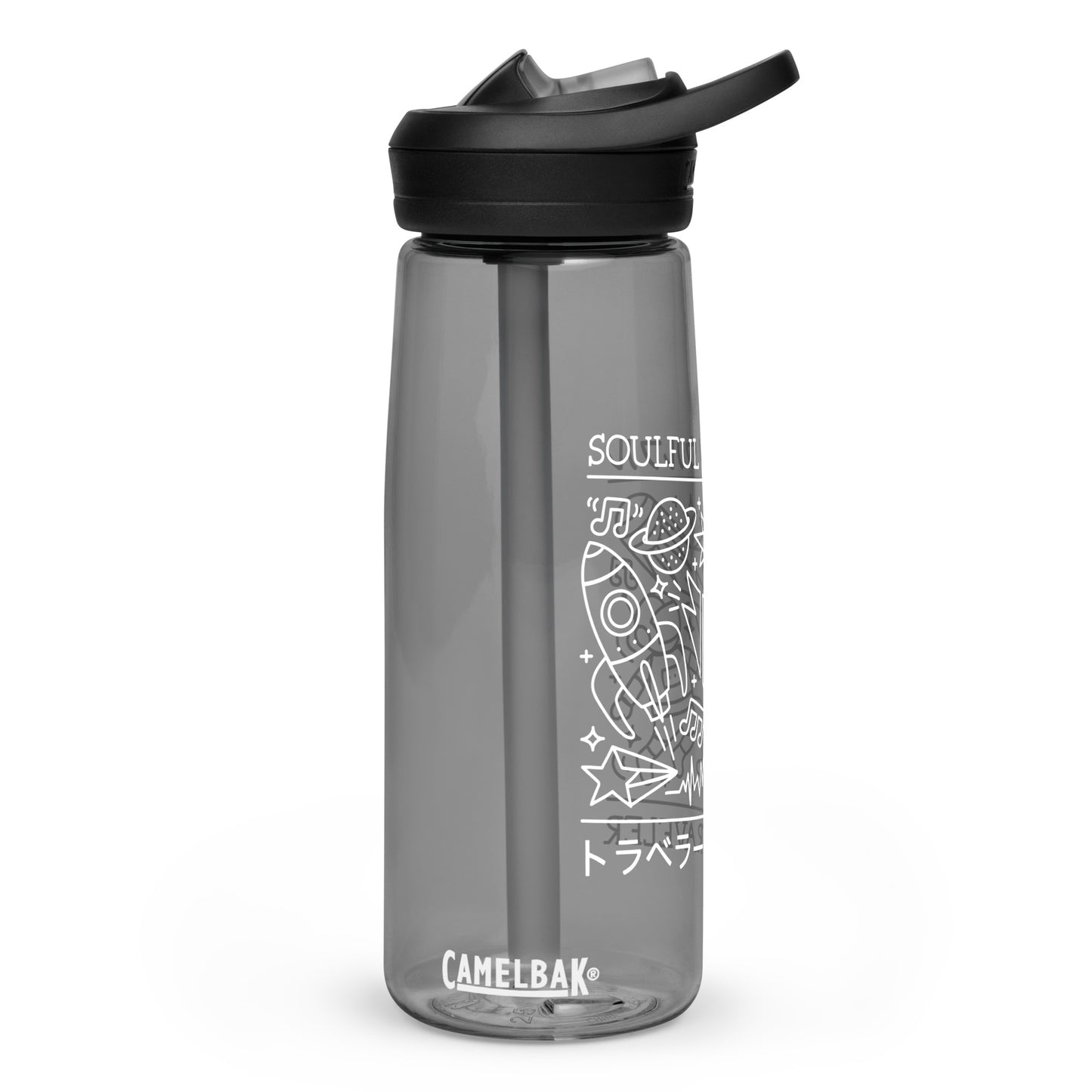 Soulful Traveler Collage Sports Water Bottle