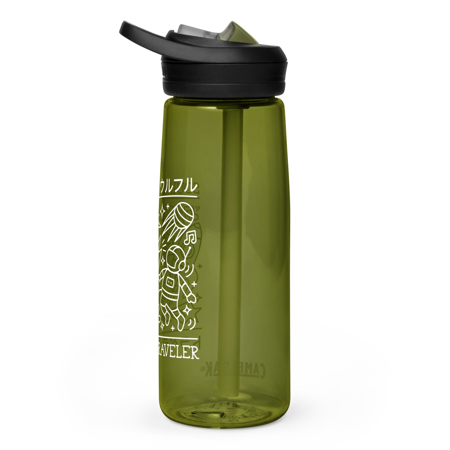 Soulful Traveler Collage Sports Water Bottle